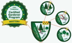 Certified Gardener Program Mastery badge image showing different badges that can be earned. 